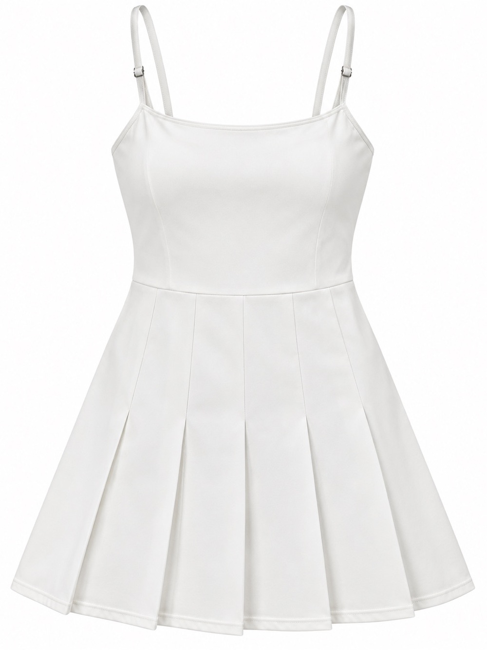 Abercrombie & Fitch Cream/White Tank Athletic dress with built in shorts